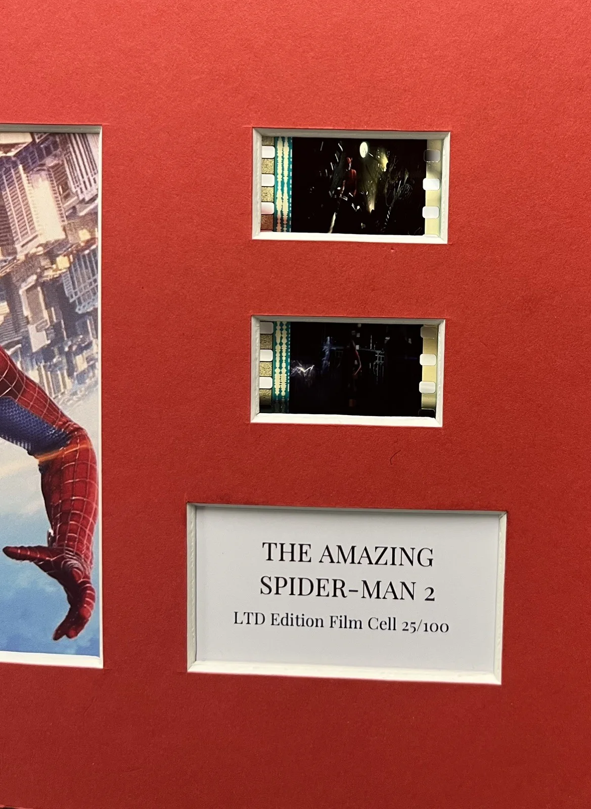The Amazing. SPIDER - MAN 2 . 35mm Film Cell Mounted Display, image 3