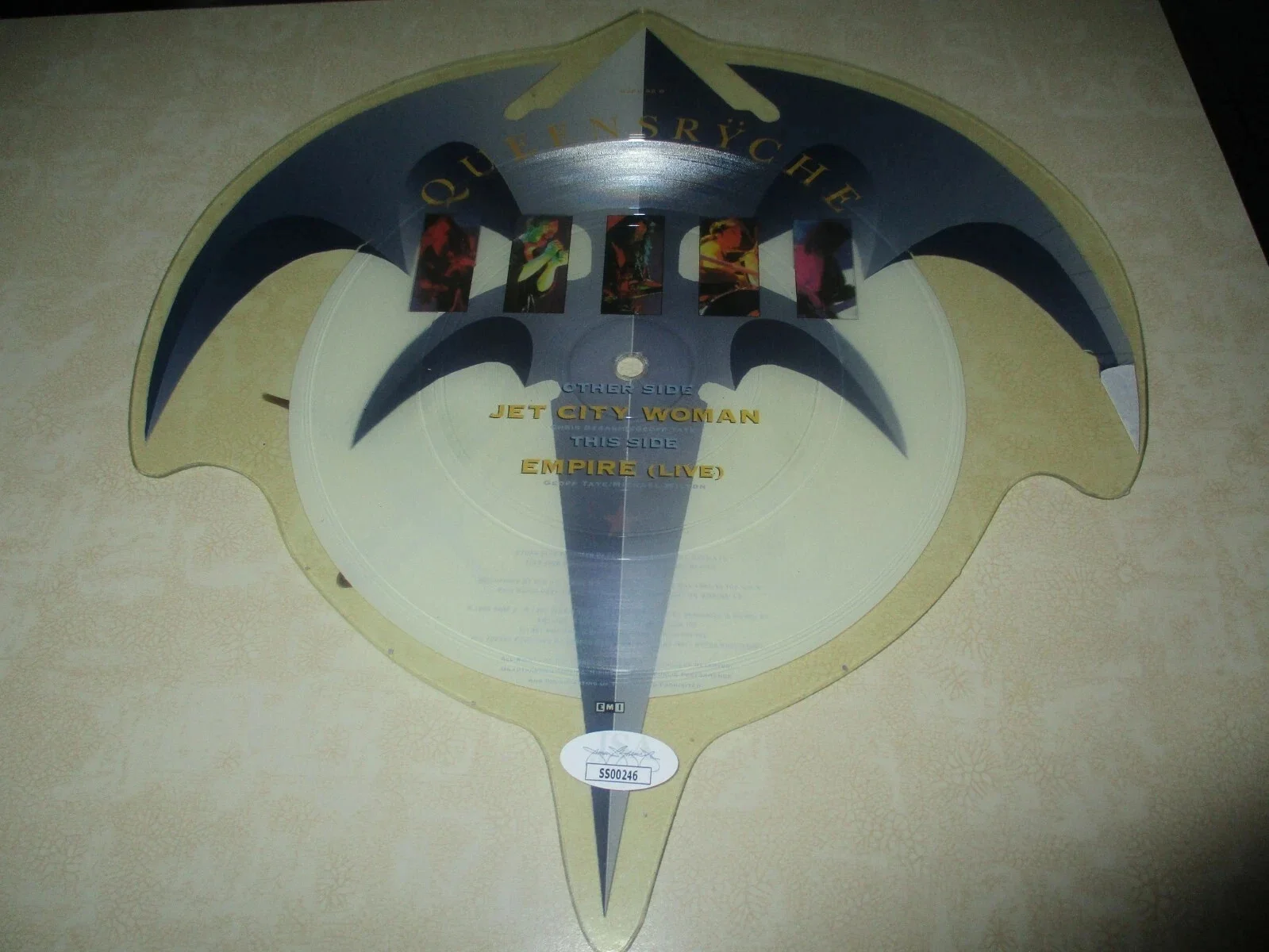 QUEENSRYCHE JSA CERTIFIED AUTHENTIC AUTOGRAPHED/SIGNED PICTURE DISC GEOFF TATE, image 5