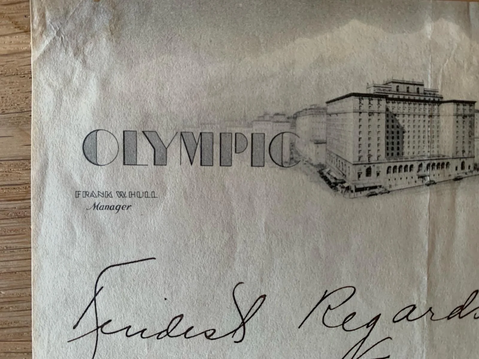 Barbara Stanwyck Signed Olympic Hotel Seattle Washington Letterhead, image 4