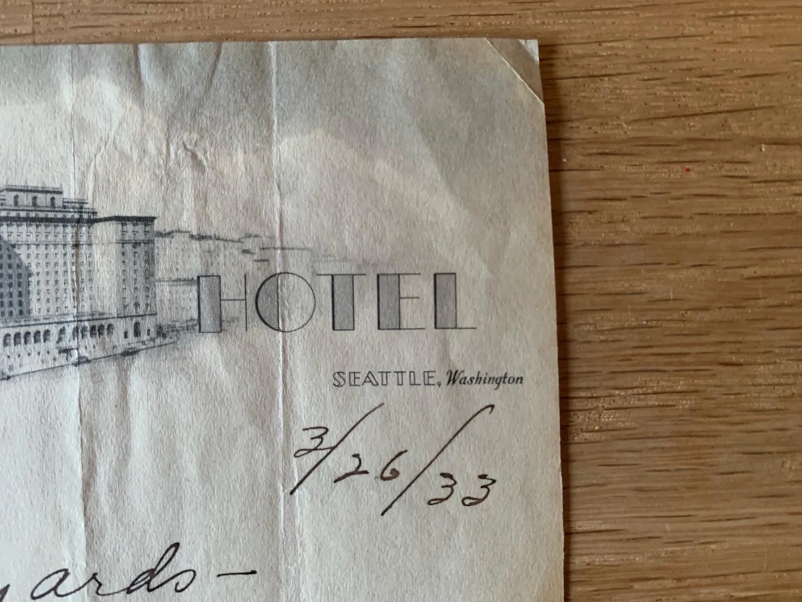 Barbara Stanwyck Signed Olympic Hotel Seattle Washington Letterhead, image 5
