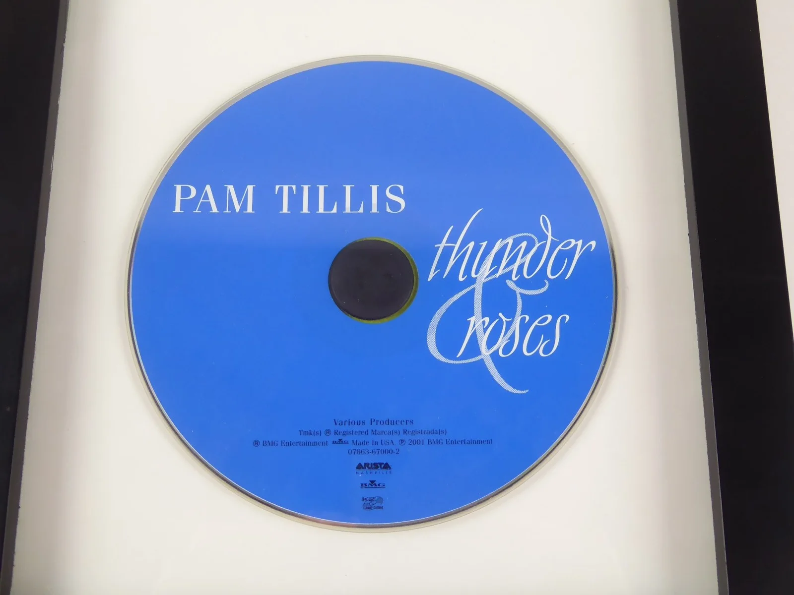 Pam Tillis Signed Autographed Thunder Roses Framed Display Matted CD W/Cover, image 3