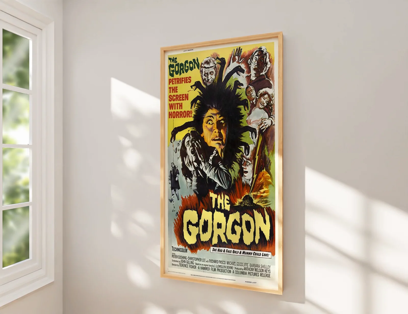 The Gorgon 1964 Hammer Film - Restored 27.2" x 41" US One Sheet, image 2