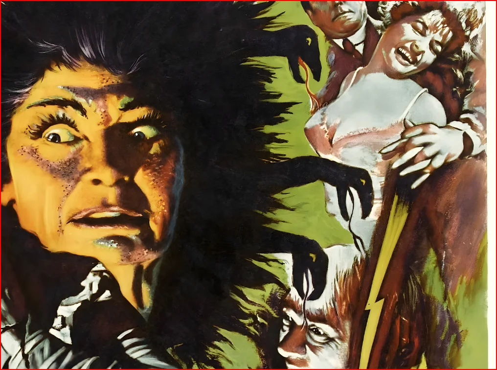 The Gorgon 1964 Hammer Film - Restored 27.2" x 41" US One Sheet, image 5