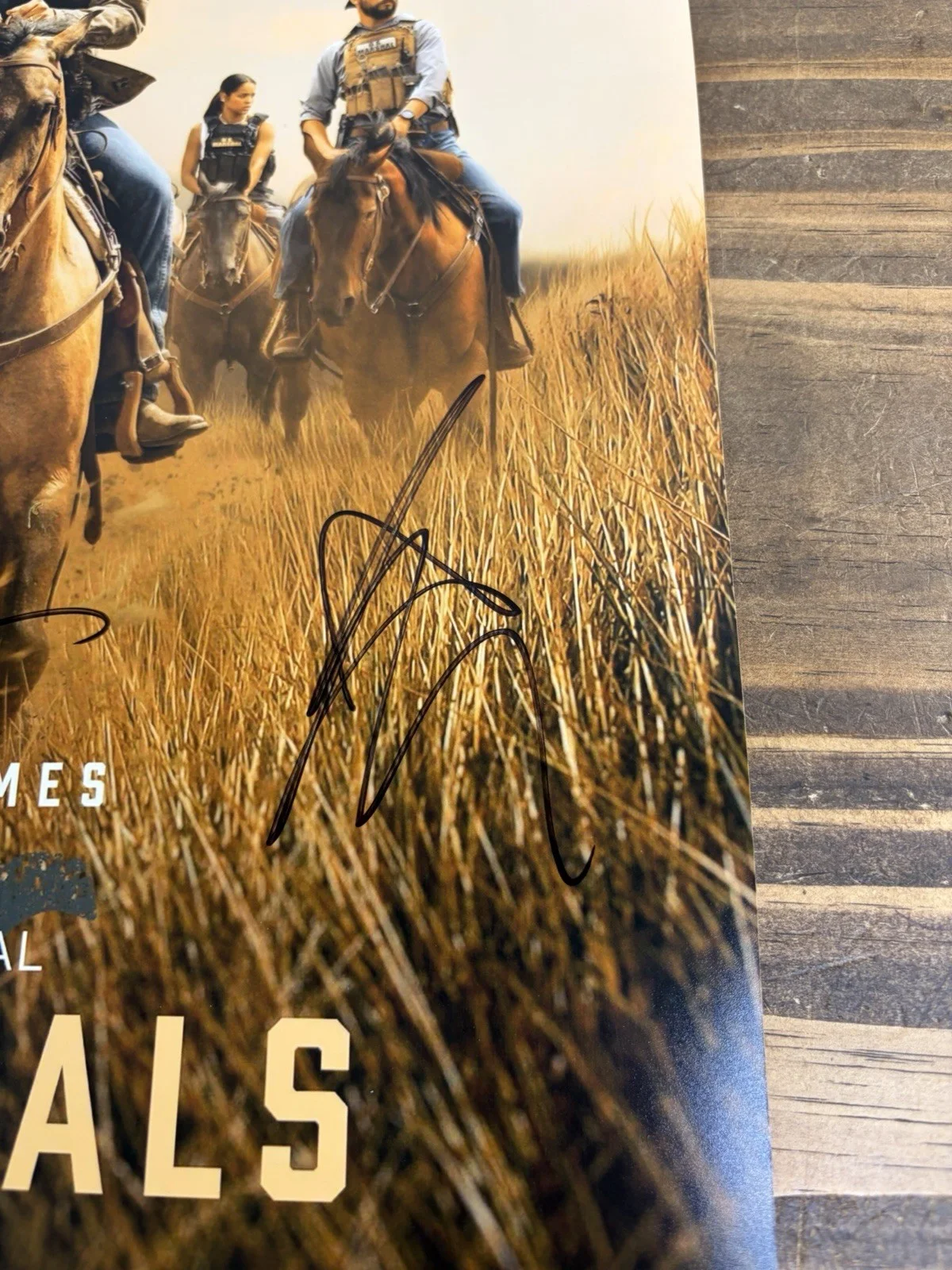 Luke Grimes, Ash Santis, Brecken Merrill, Arielle Kebbel — MARSHALS Yellowstone Paramount+ Cast SIGNED 12x18 Poster Luke Grimes Autographed, изображение 4
