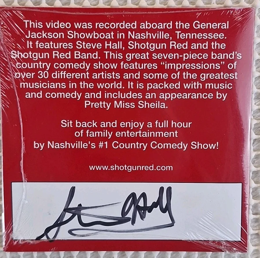 NEW Steve Hall And The Shotgun Red Country Comedy Music Show Signed DVD, изображение 2