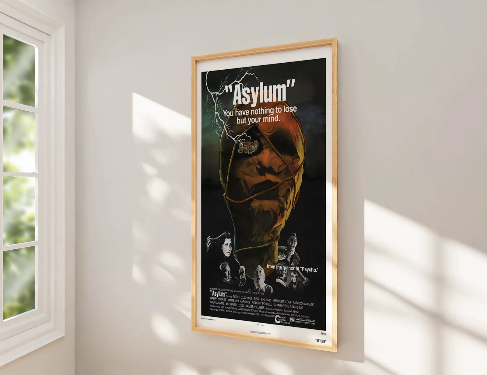 Asylum - 1972 Amicus Film Peter Cushing - Restored 27.2" x 41" US One Sheet, image 2