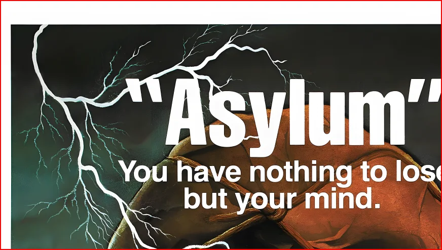 Asylum - 1972 Amicus Film Peter Cushing - Restored 27.2" x 41" US One Sheet, image 3