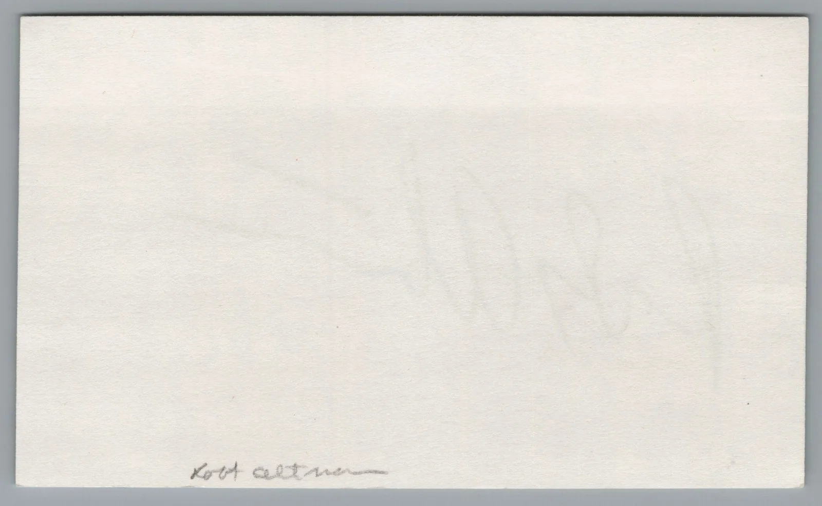 Robert Altman — Robert Altman Signed 3x5 Index Card MASH, Director Autographed, image 2