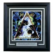 Joe Elliott — Joe Elliott Phil Collen Signed Framed 12x12 Def Leppard Photo JSA ITP, изображение 4