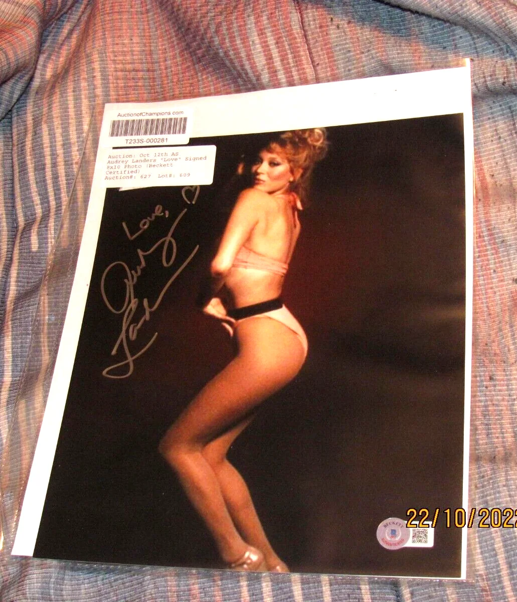 Audrey Landers — Audrey Landers autographed signed 8x10 photo Beckett BAS COA Sexy Hot Rare