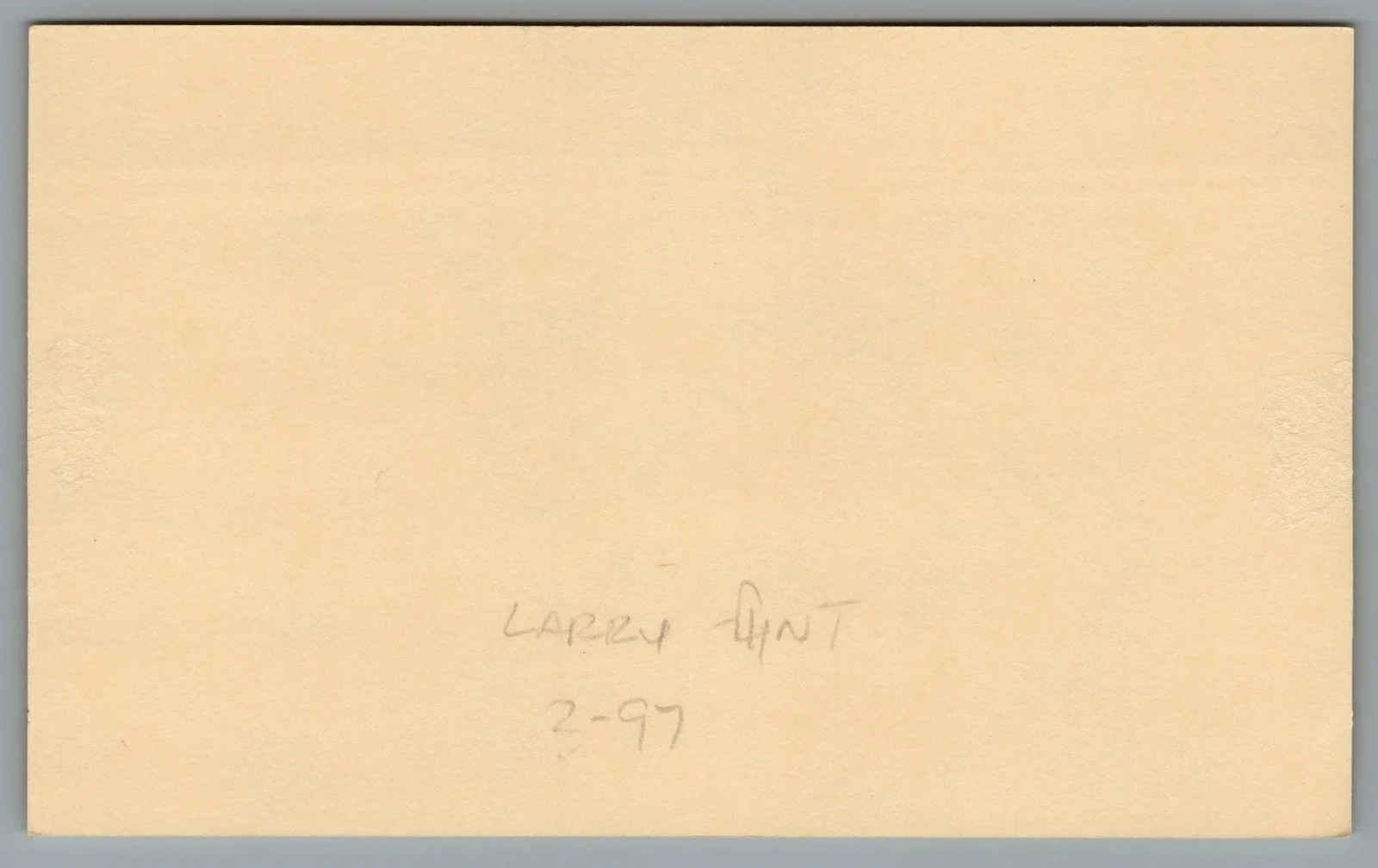 Larry Flynt — Larry Flynt Signed 3x5 Index Card Hustler Autographed, image 2