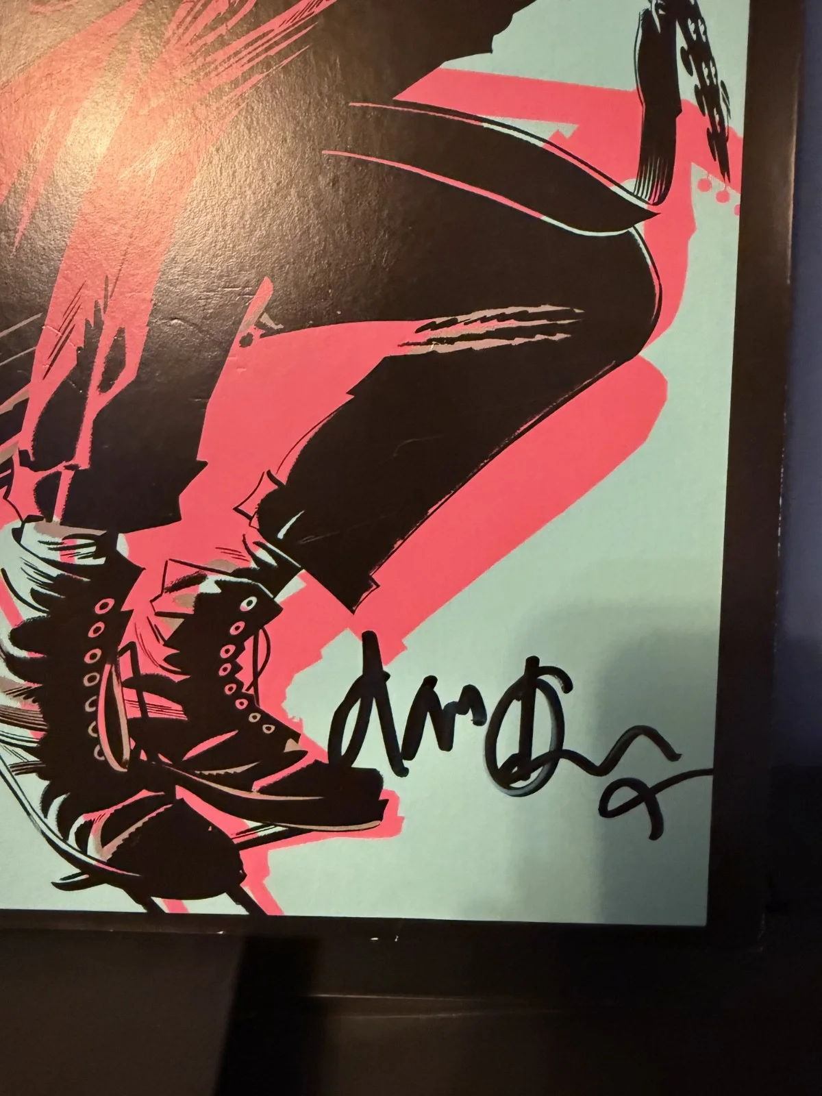 Damon Albarn & Jamie Hewlett signed Gorillaz The Now Now 12" lp album, image 2