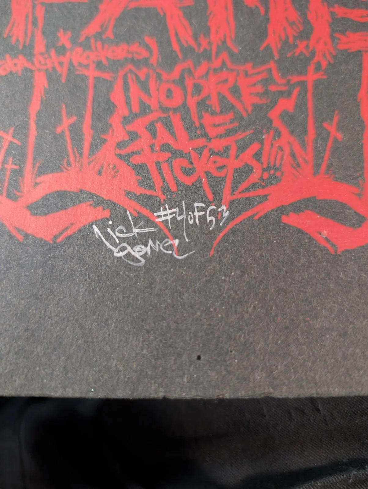 Leftover Crack Creosote Show Poster #rd & Signed Sat April 26 2008, изображение 2