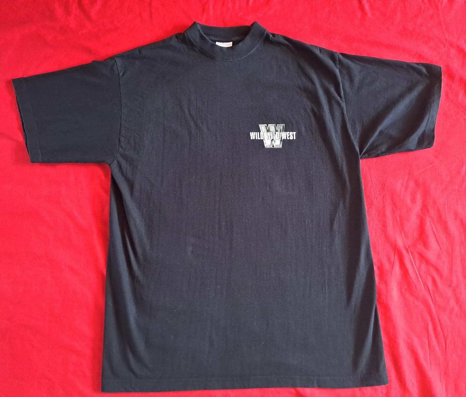 Vintage Will Smith Wild Wild West Movie Tie I Black Crew Neck T-Shirt, изображение 2