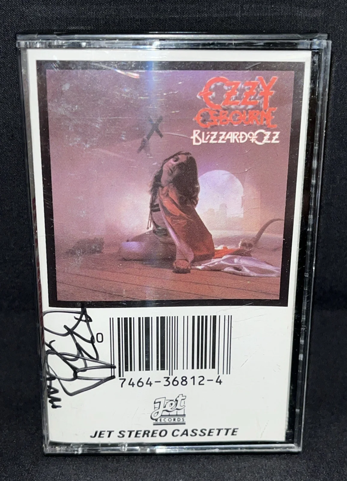 Ozzy Osbourne Autographed Blizzard of Ozz Cassette with Beckett LOA Very Rare!, изображение 2
