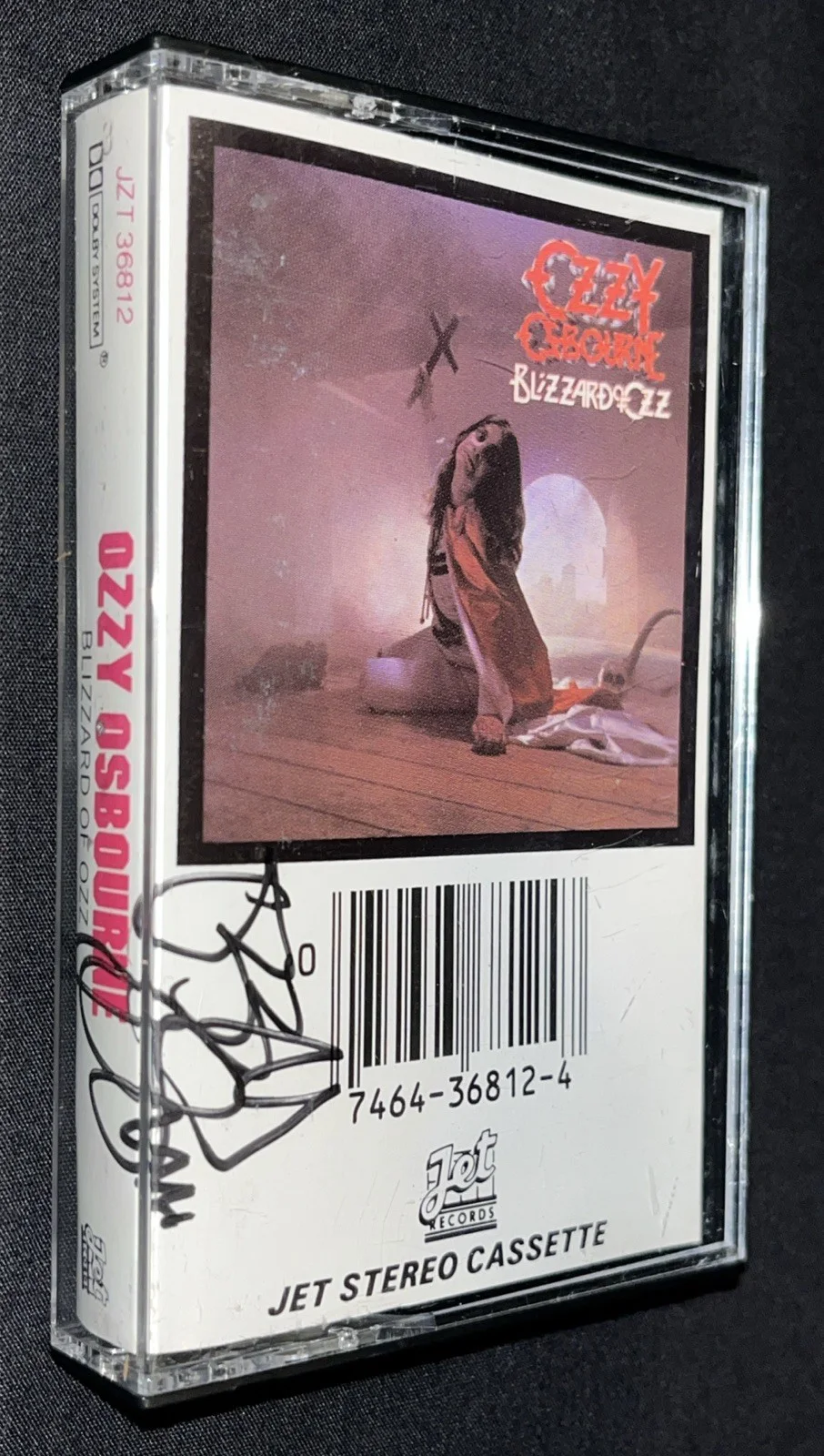 Ozzy Osbourne Autographed Blizzard of Ozz Cassette with Beckett LOA Very Rare!, изображение 4