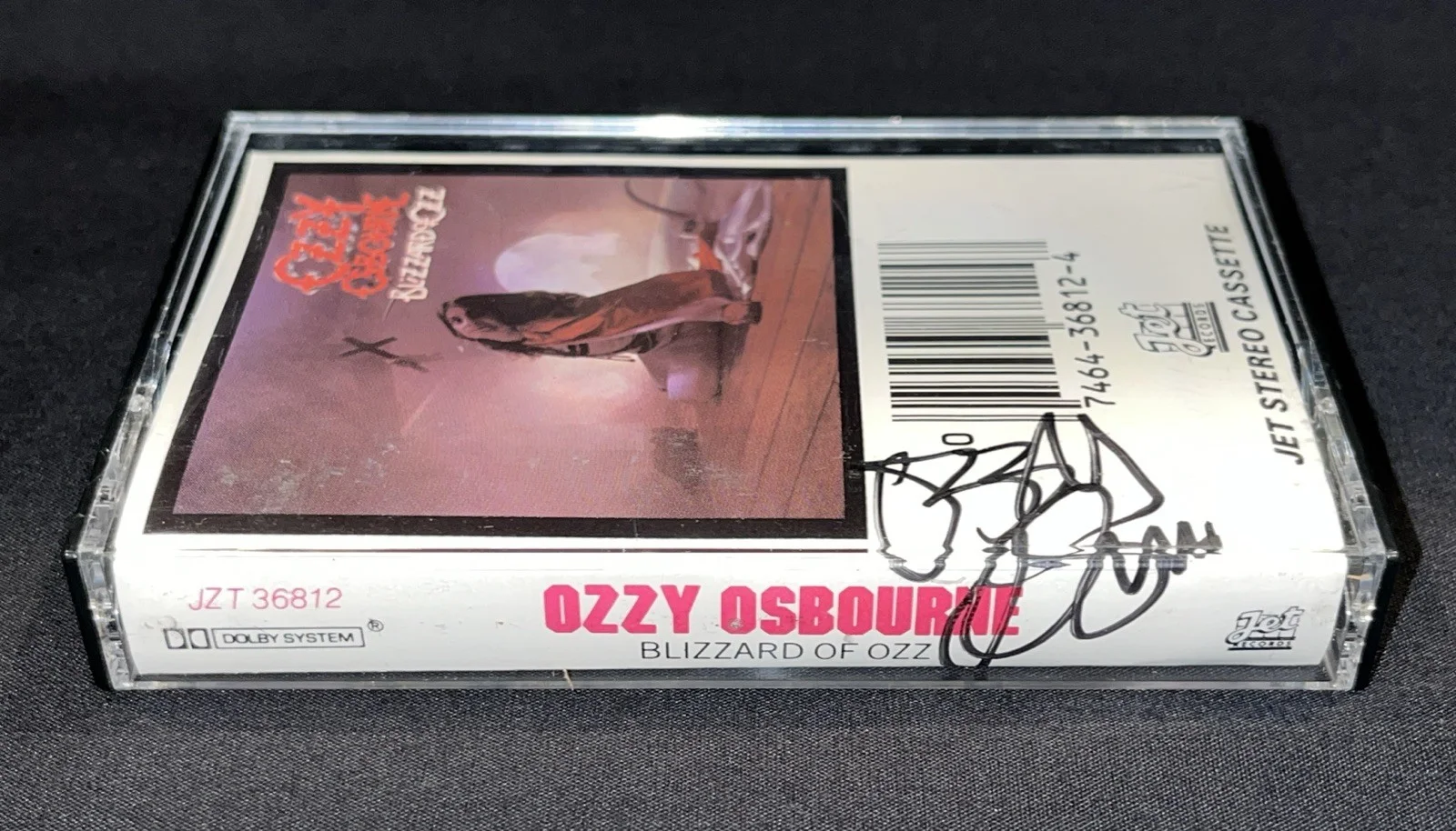Ozzy Osbourne Autographed Blizzard of Ozz Cassette with Beckett LOA Very Rare!, изображение 5