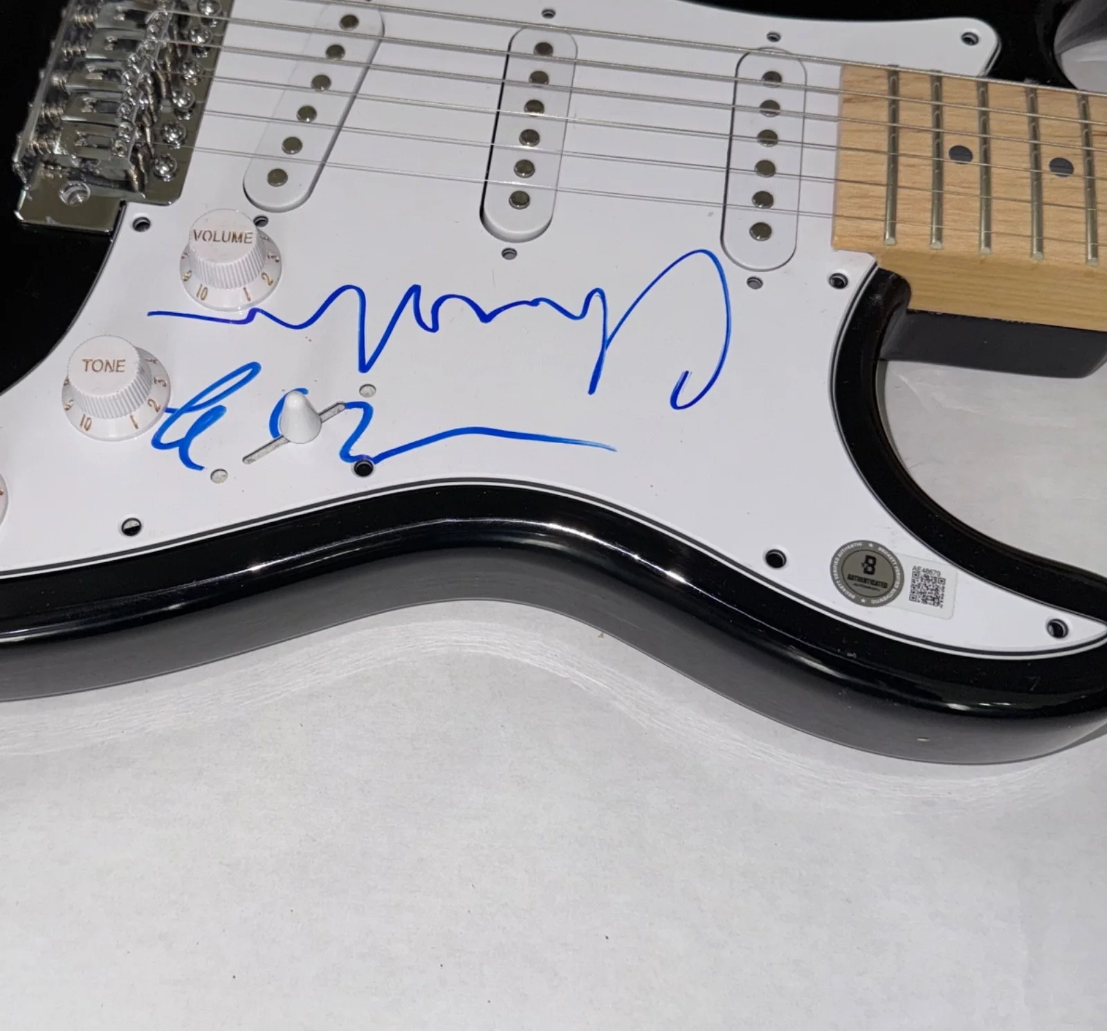 Lindsey Buckingham Christine McVie Fleetwood Mac Signed Electric Guitar BAS COA, image 5