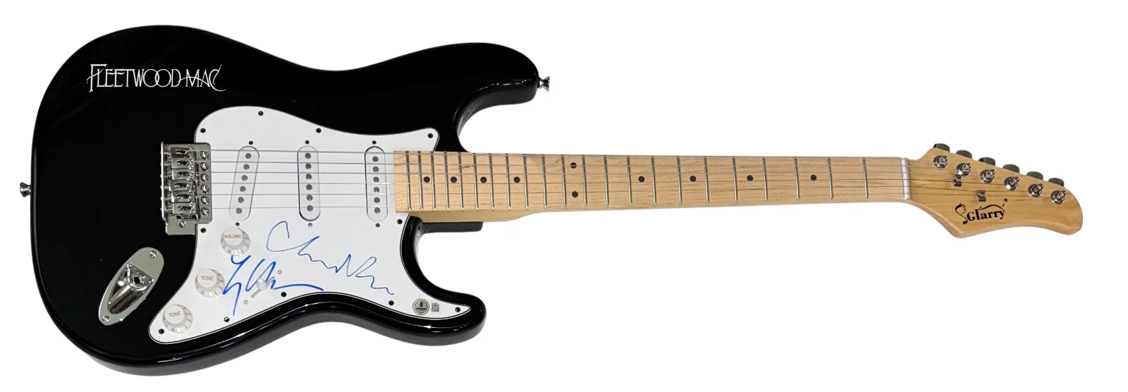 Fleetwood Mac Lindsey Buckingham Christine McVie Signed Electric Guitar Beckett, image 2