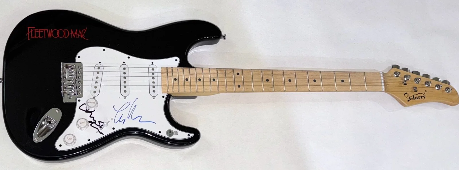 Fleetwood Mac Lindsey Buckingham Christine McVie Signed Electric Guitar BAS COA, изображение 3