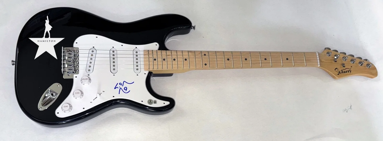 Lin Manuel Miranda "Hamilton" Signed Autograph Electric Guitar Beckett COA, image 3