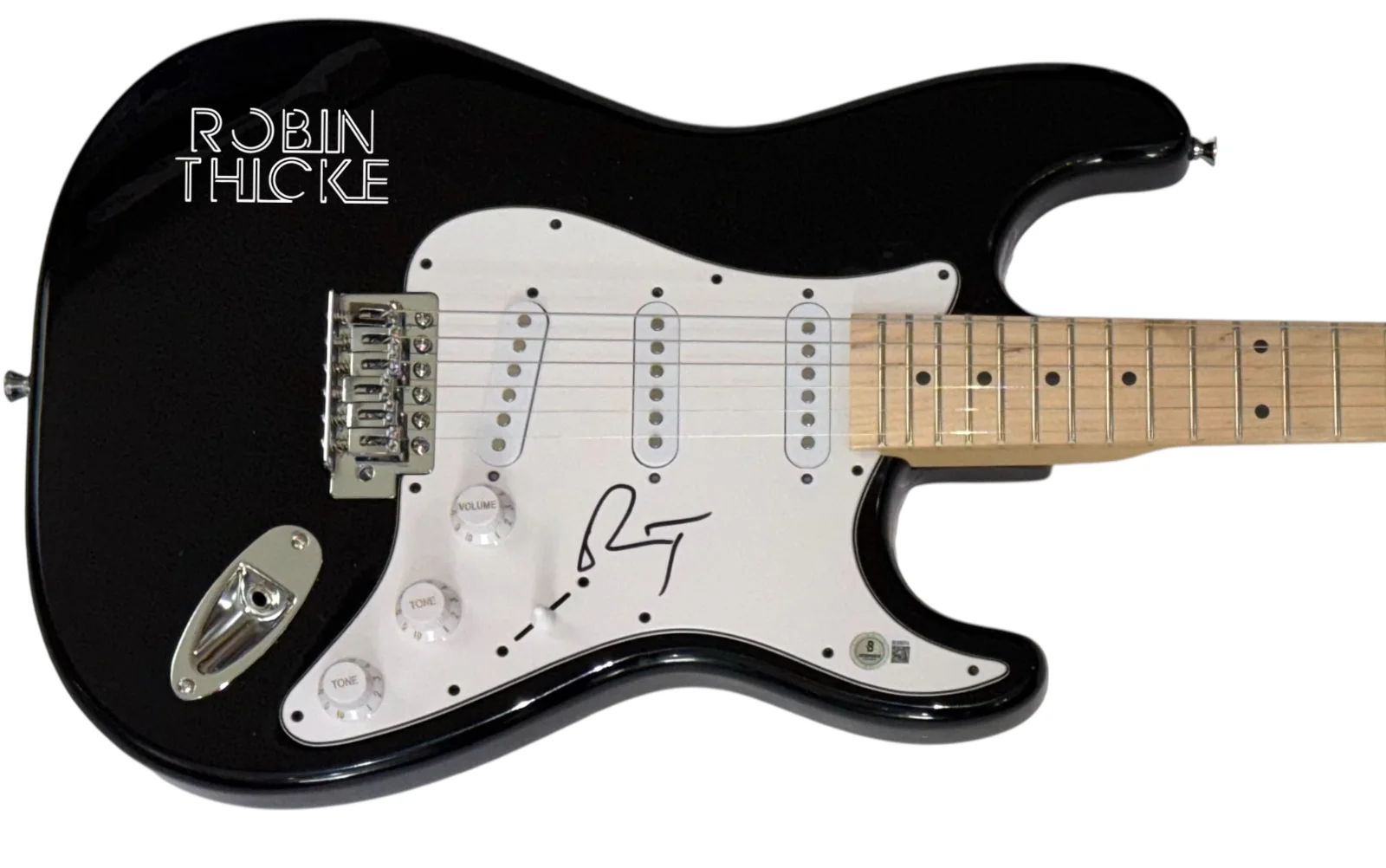 Robin Thicke Signed Autograph Electric Guitar Blurred Lines Singer Beckett COA, изображение 2