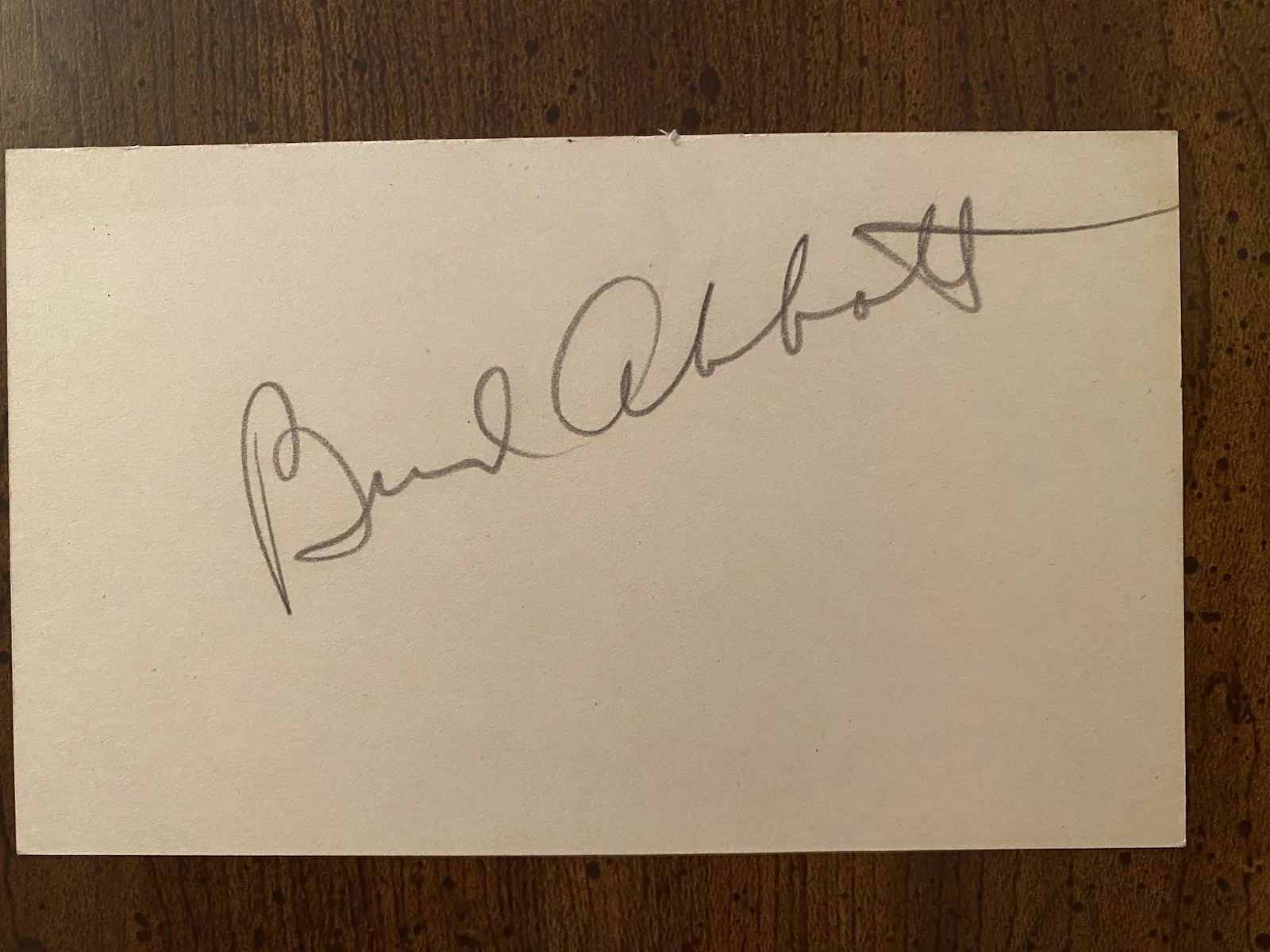 Bud Abbott, Lou Costello — Bud Abbott And Lou Costello Signed Autographed Card Photo Lot With COA RARE, image 2