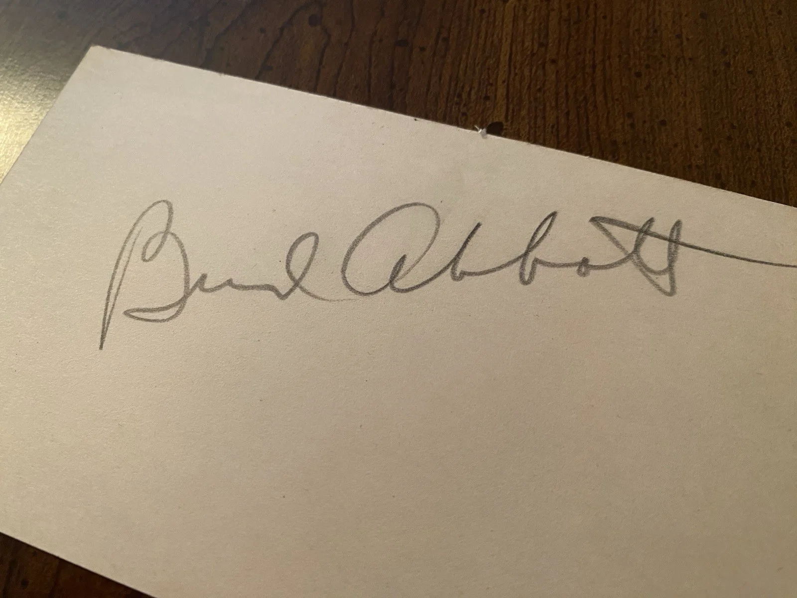 Bud Abbott, Lou Costello — Bud Abbott And Lou Costello Signed Autographed Card Photo Lot With COA RARE, image 3