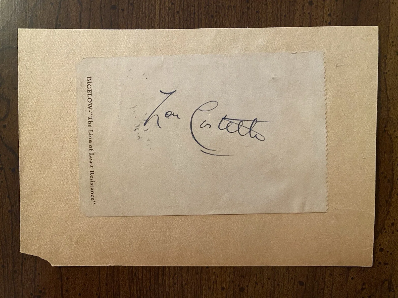 Bud Abbott, Lou Costello — Bud Abbott And Lou Costello Signed Autographed Card Photo Lot With COA RARE, image 4