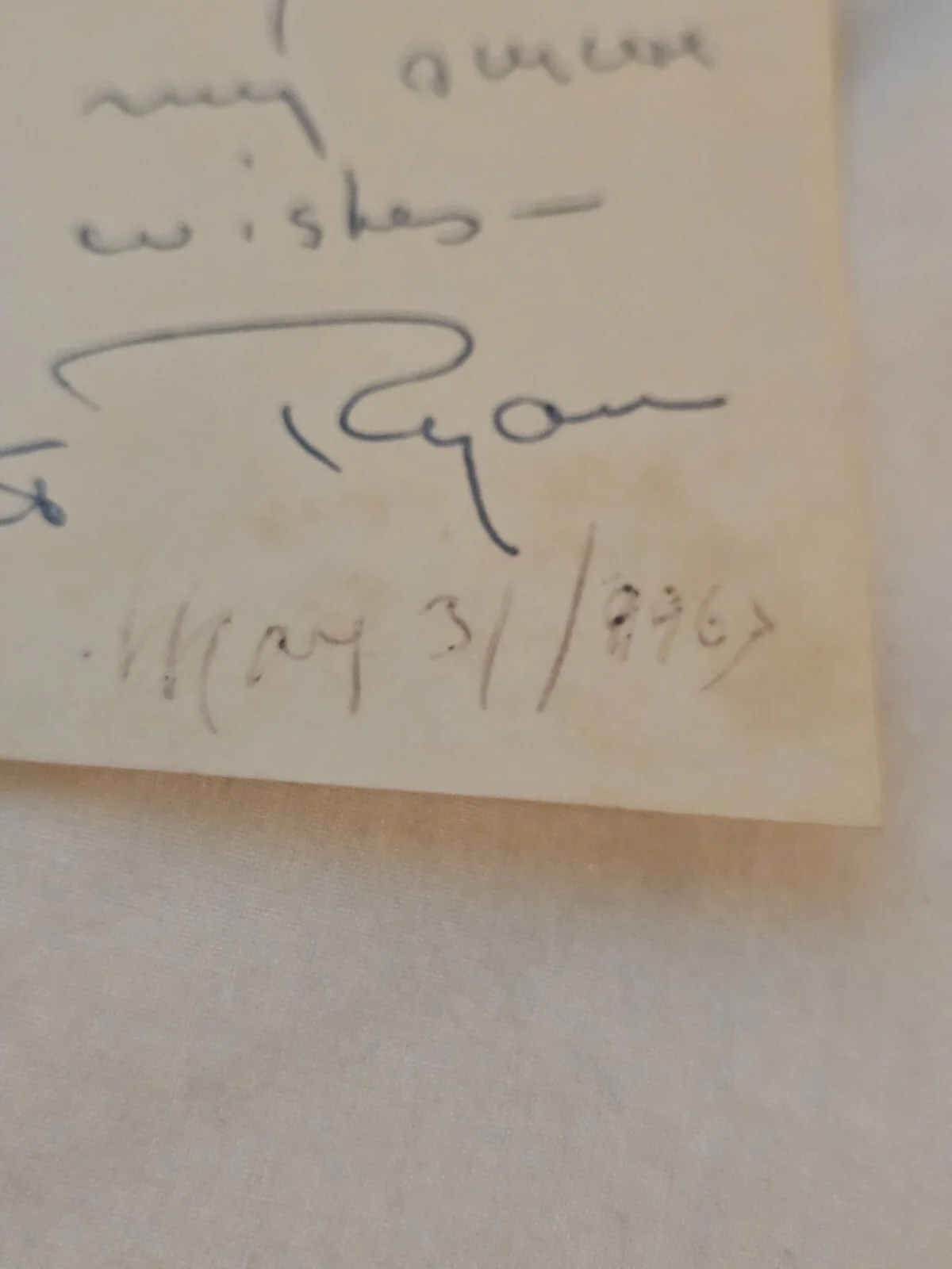 Robert Ryan actor (wild bunch ) signed 3 x 5 index card, image 5