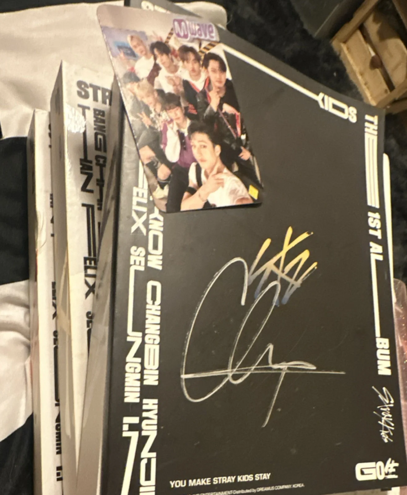 ALL Stray Kids GO LIVE 1st Album, Booklet & Photocards. BangChan signed album, изображение 2
