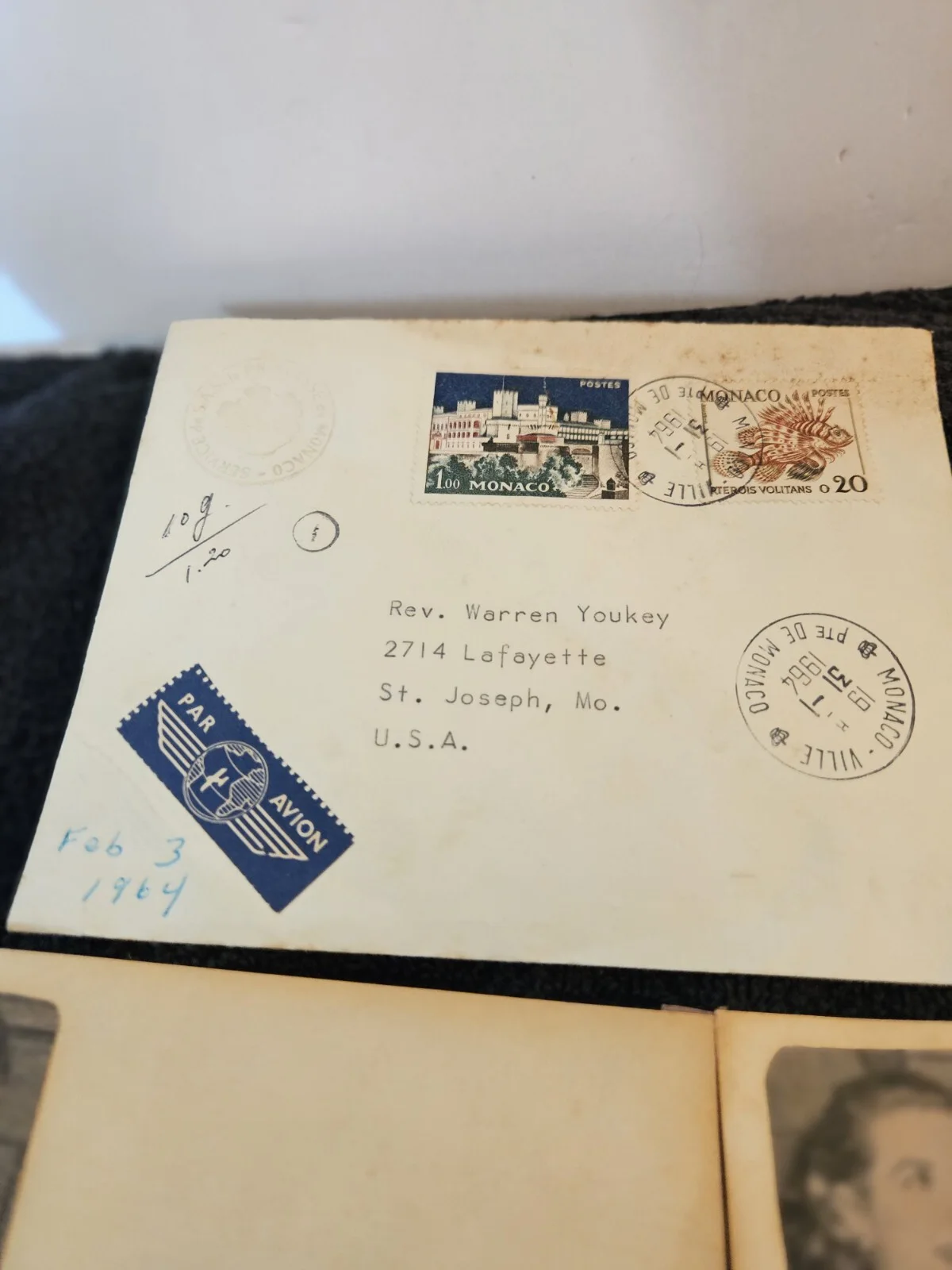 Grace Kelly And Prince Rainier Signed Index Cards With Envelope 1964, изображение 5
