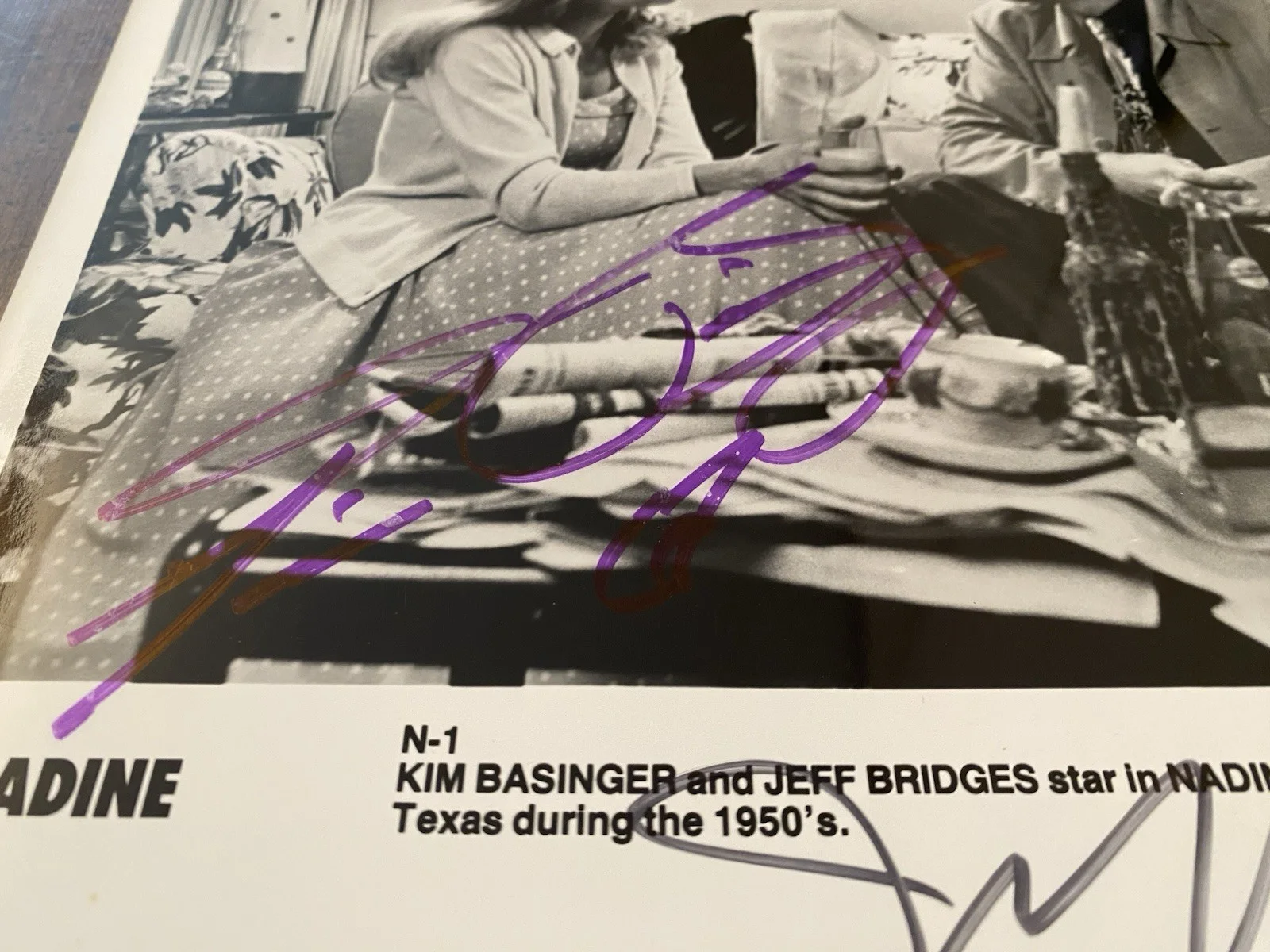 Jeff Bridges, Kim Basinger — Jeff Bridges Kim Basinger Signed Autographed Photo With COA Nadine BOTH, изображение 3