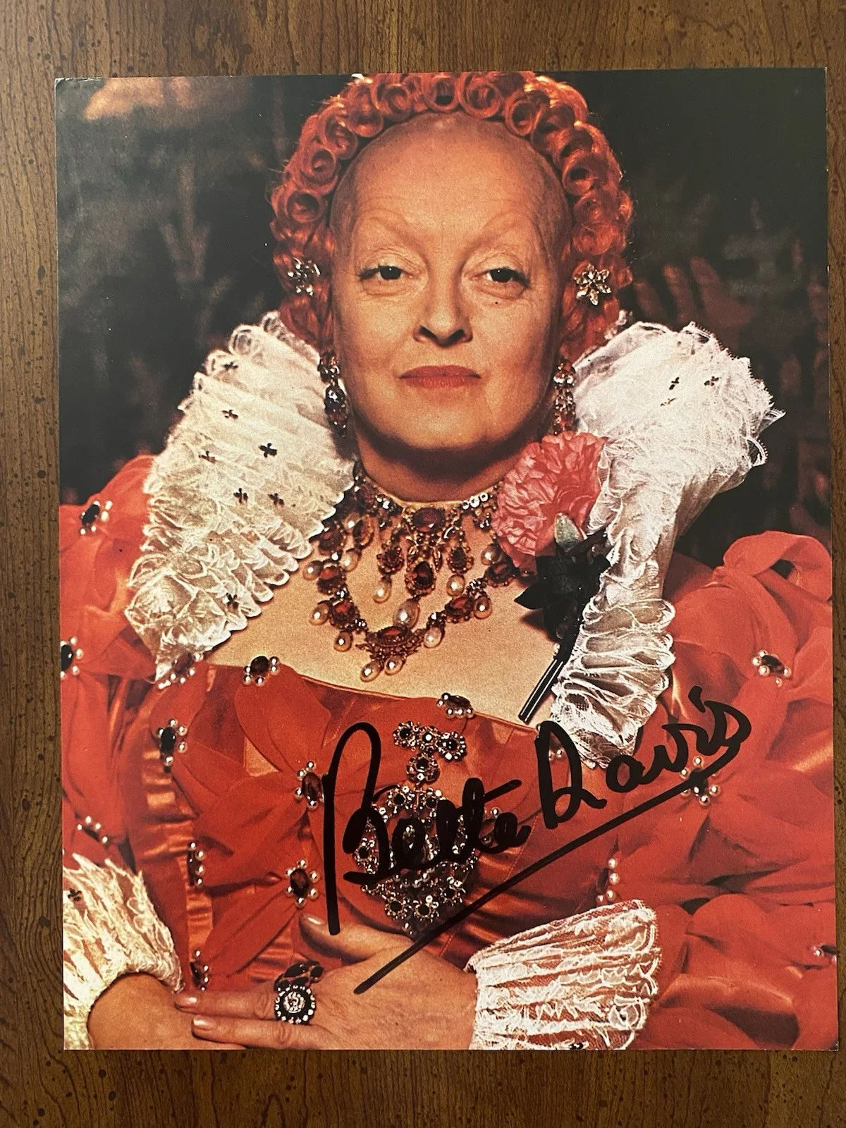 Bette Davis — Bette Davis Signed Autographed Photo With COA Queen Elizabeth The Virgin Queen