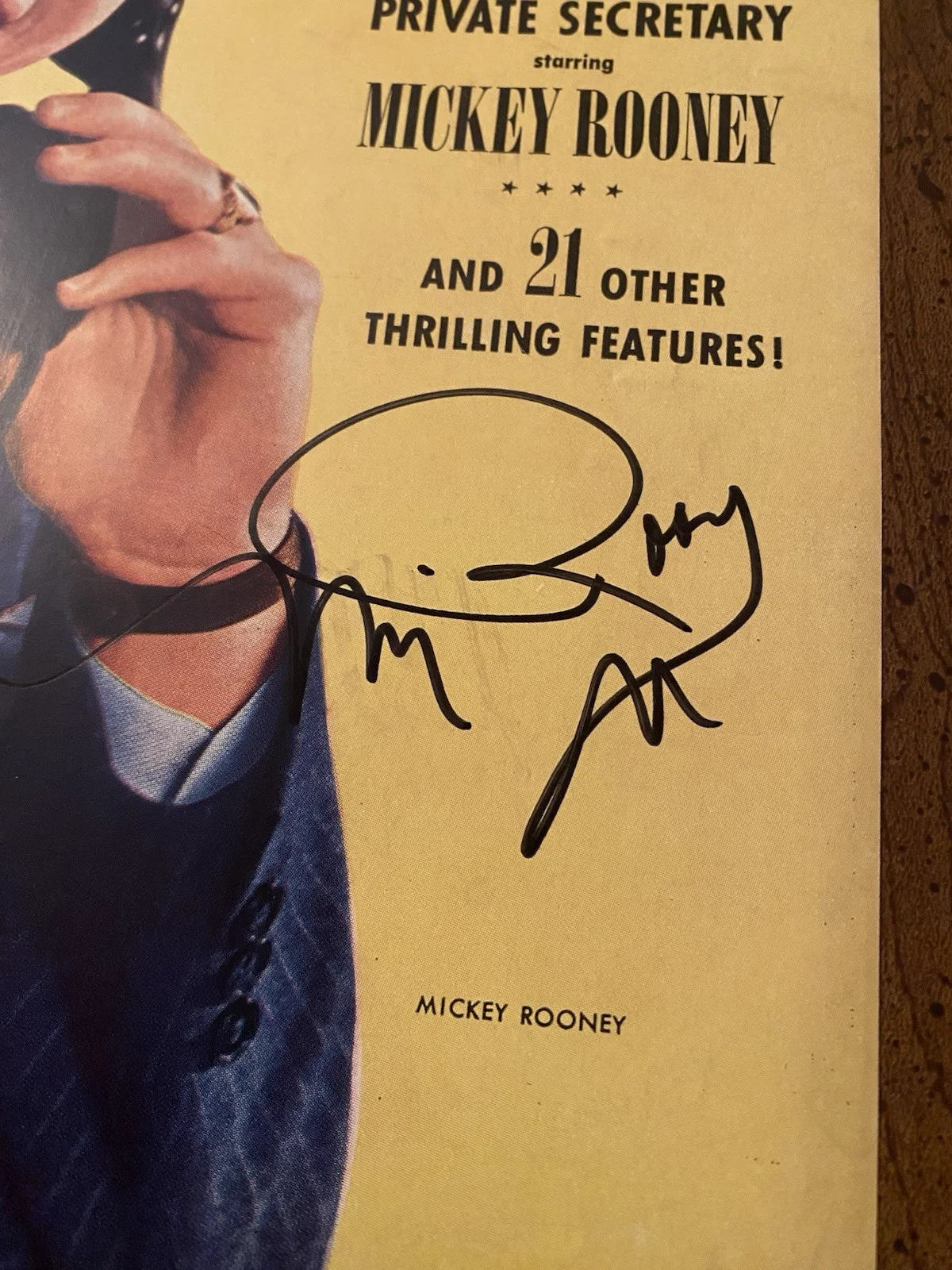 Mickey Rooney — Mickey Rooney Signed Autographed Vintage Screen Romances Magazine With COA RARE, изображение 3