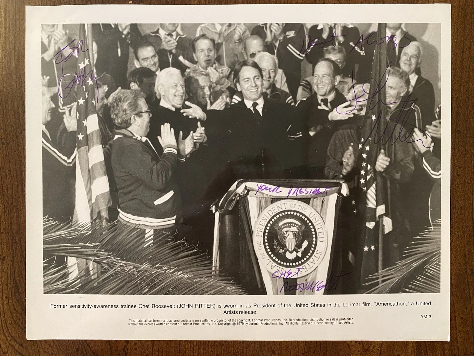 John Ritter — John Ritter Signed Autographed Photo With COA INSCRIPTION RARE Chet Roosevelt