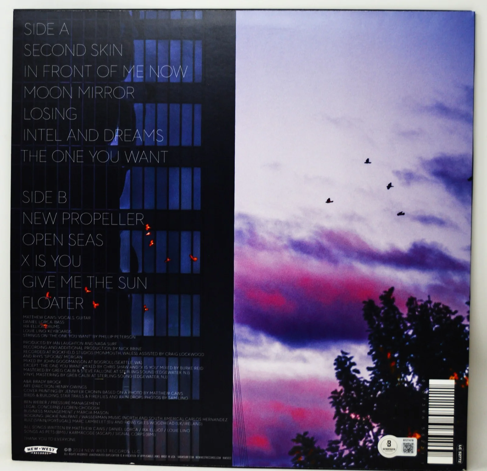 MATHEW CAWS Signed Nada Surf Coke Bottle Vinyl MOON MIRROR Beckett #BT27478, изображение 3