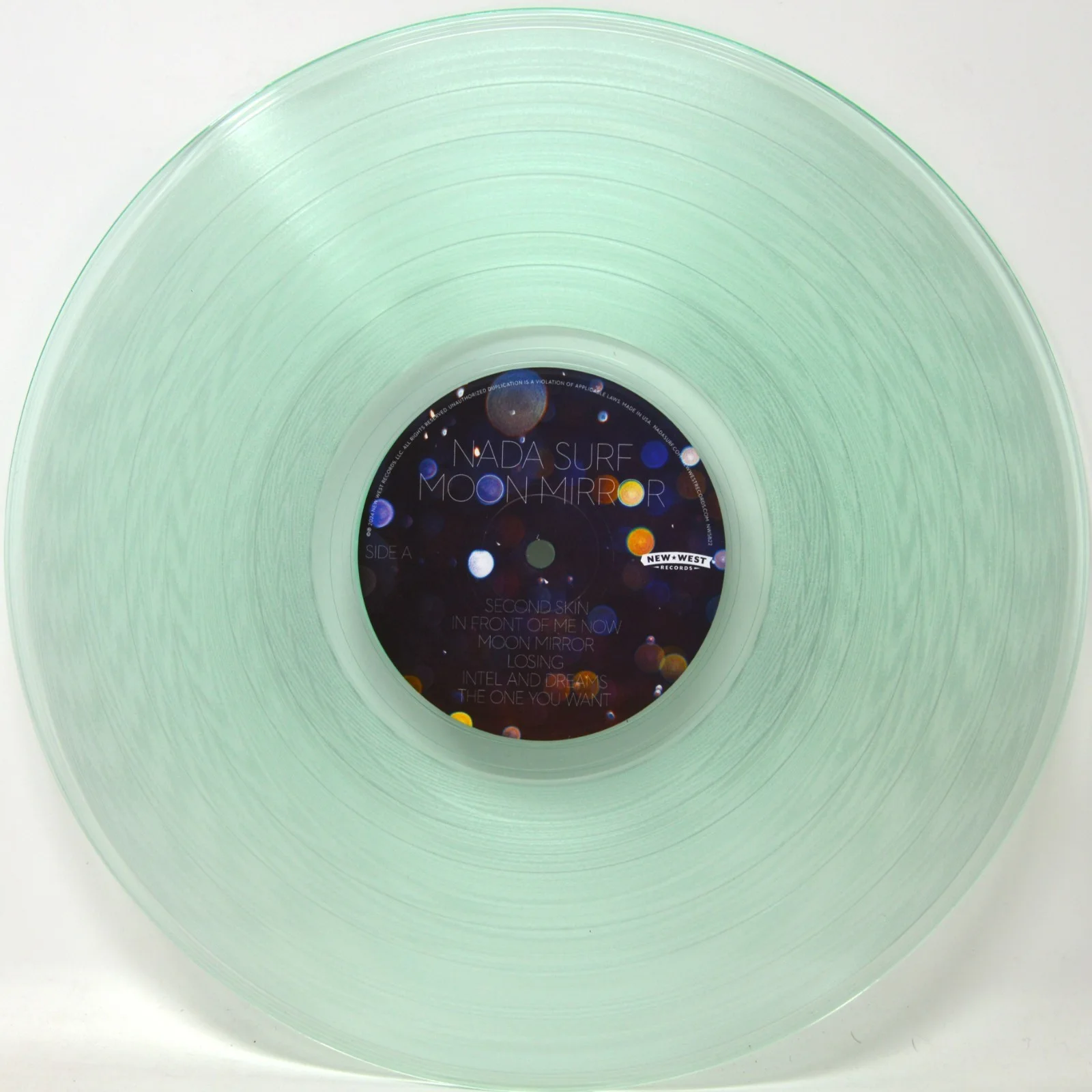 MATHEW CAWS Signed Nada Surf Coke Bottle Vinyl MOON MIRROR Beckett #BT27478, изображение 4
