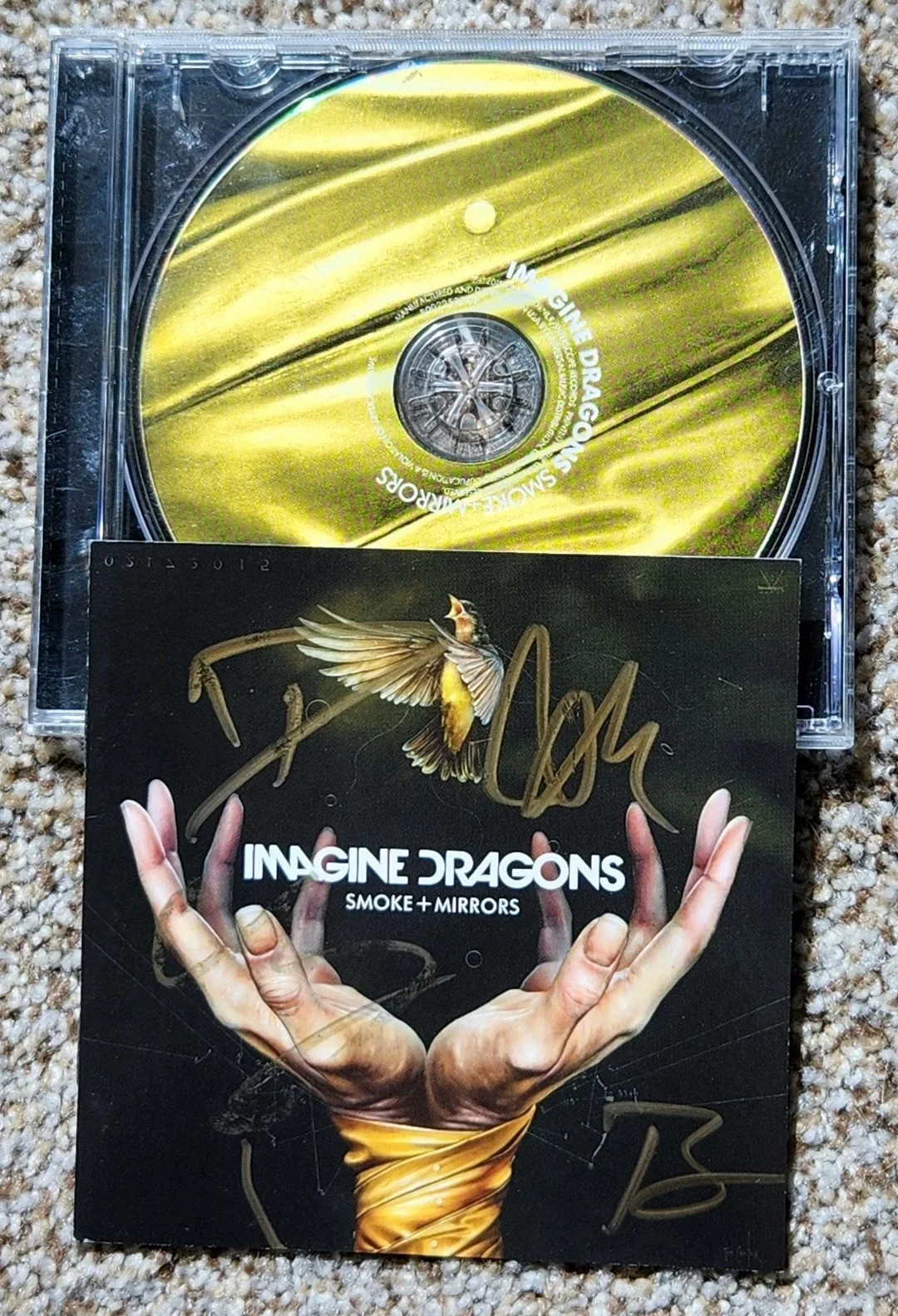 Autographed Imagine Dragons Smoke + Mirrors CD Original Album SIGNED Full Band, image 2