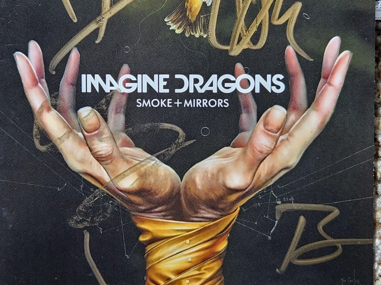 Autographed Imagine Dragons Smoke + Mirrors CD Original Album SIGNED Full Band, image 5