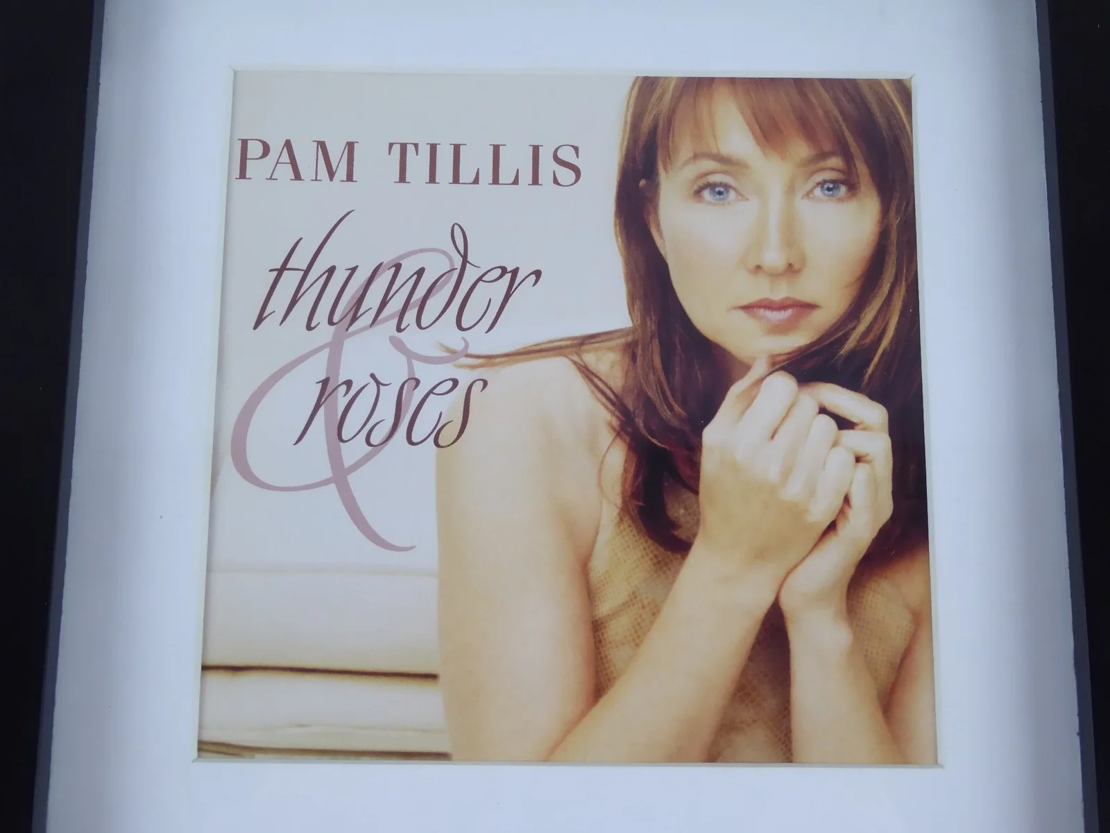 Pam Tillis Signed Autographed Thunder Roses Framed Display Matted CD W/Cover, image 3
