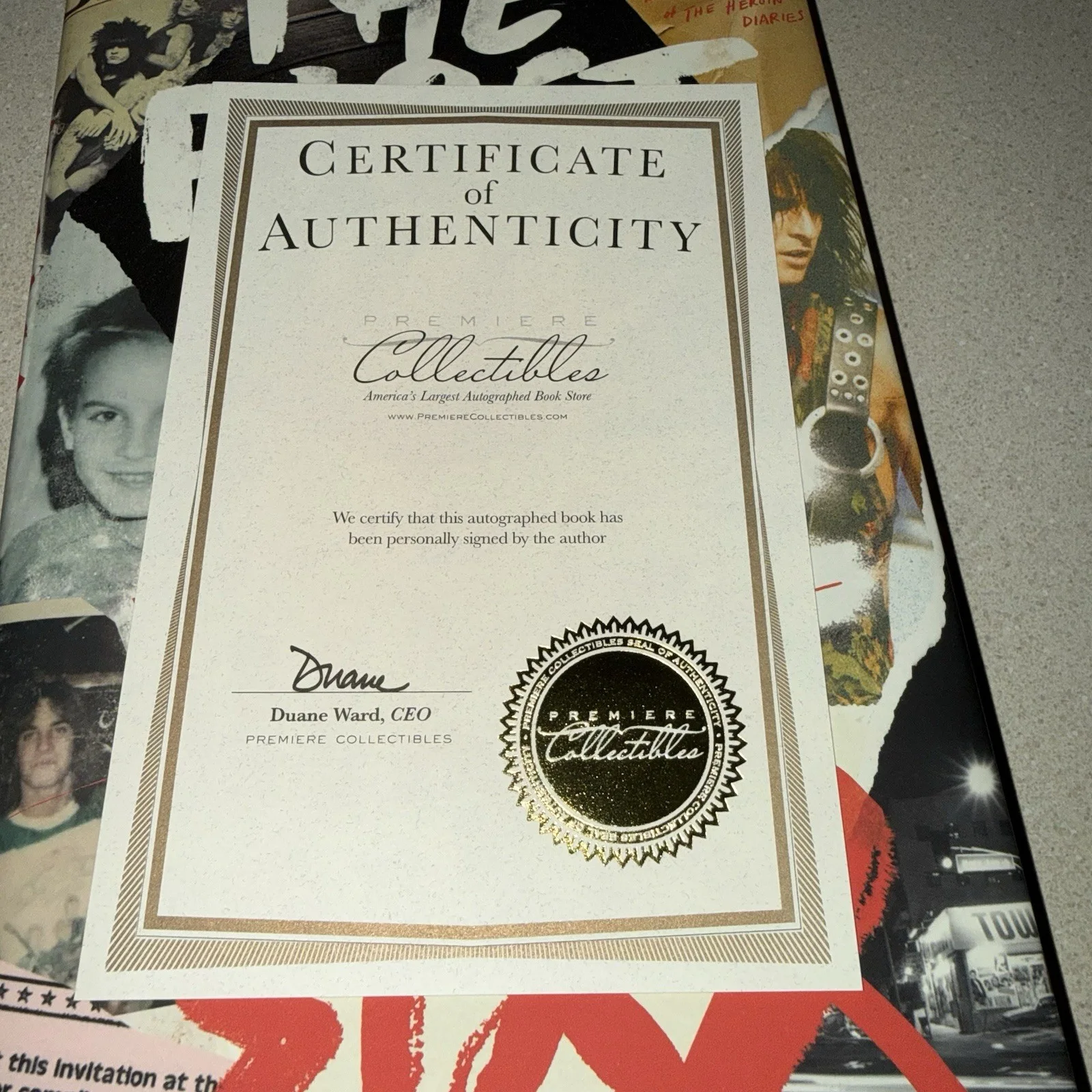 NIKKI SIXX signed autographed THE FIRST 21 HARD COVER BOOK MOTLEY CRUE BECKETT, изображение 5