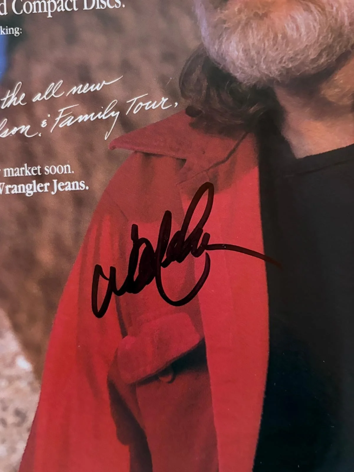 Willie Nelson — WILLIE NELSON SIGNED AUTOGRAPH 11X14 MAGAZINE PHOTO THE PROMISELAND VINTAGE PSA, изображение 2