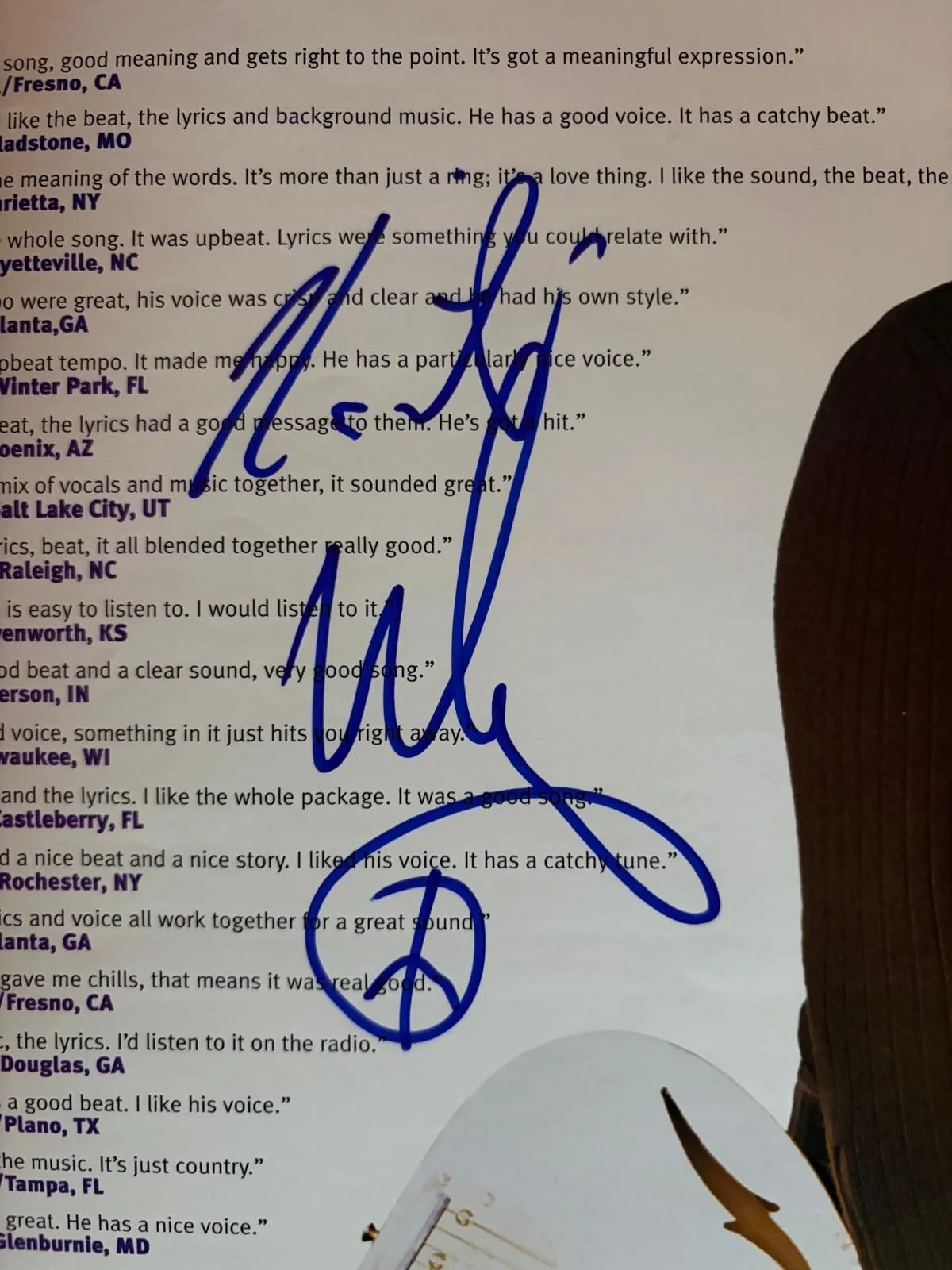 Keith Urban — KEITH URBAN SIGNED AUTOGRAPH 11X14 MAGAZINE PAGE IT'S A LOVE THING COUNTRY PSA B, изображение 2
