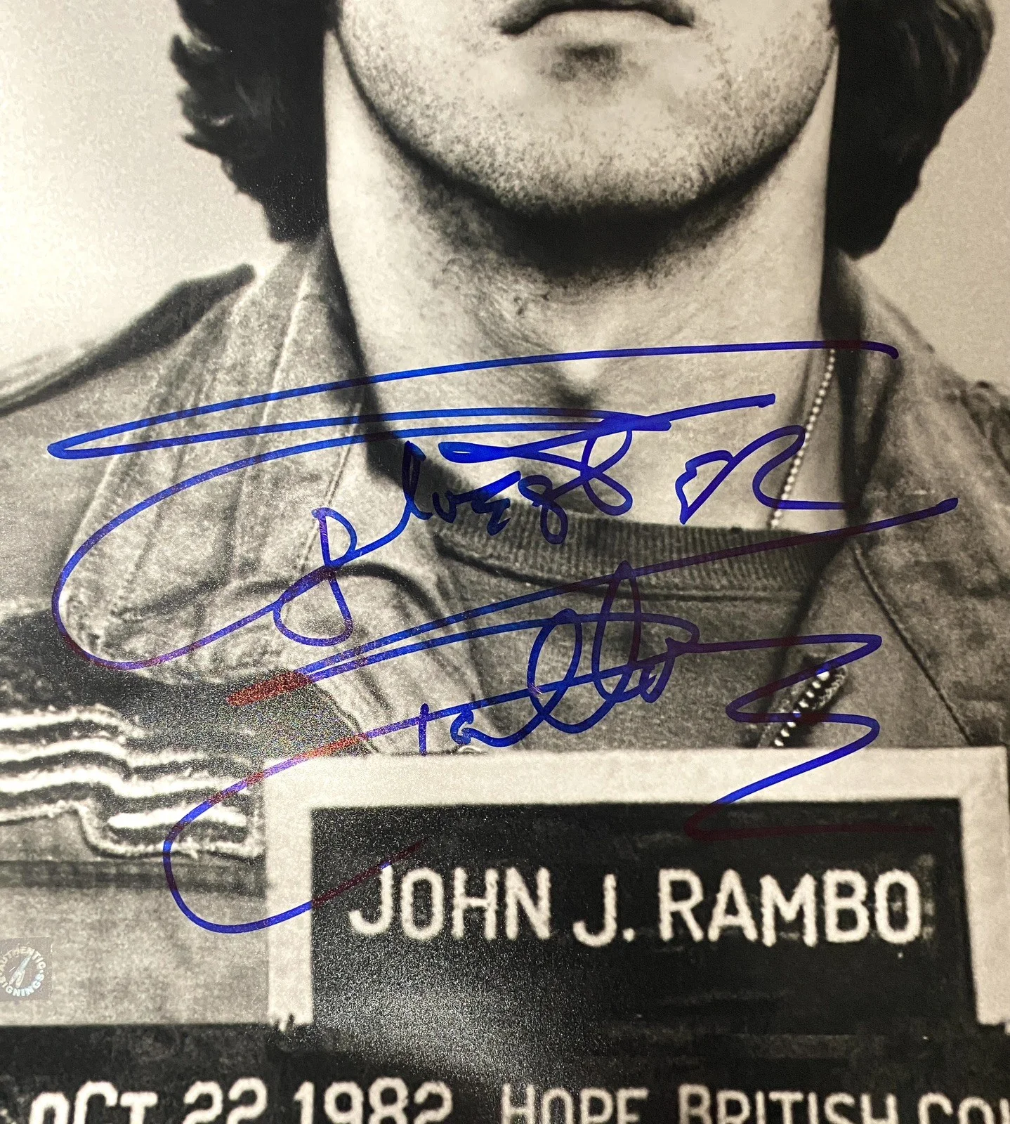 Sylvester Stallone Signed Rambo 16x24 Photo – PSA Gem Mint 10!, image 2
