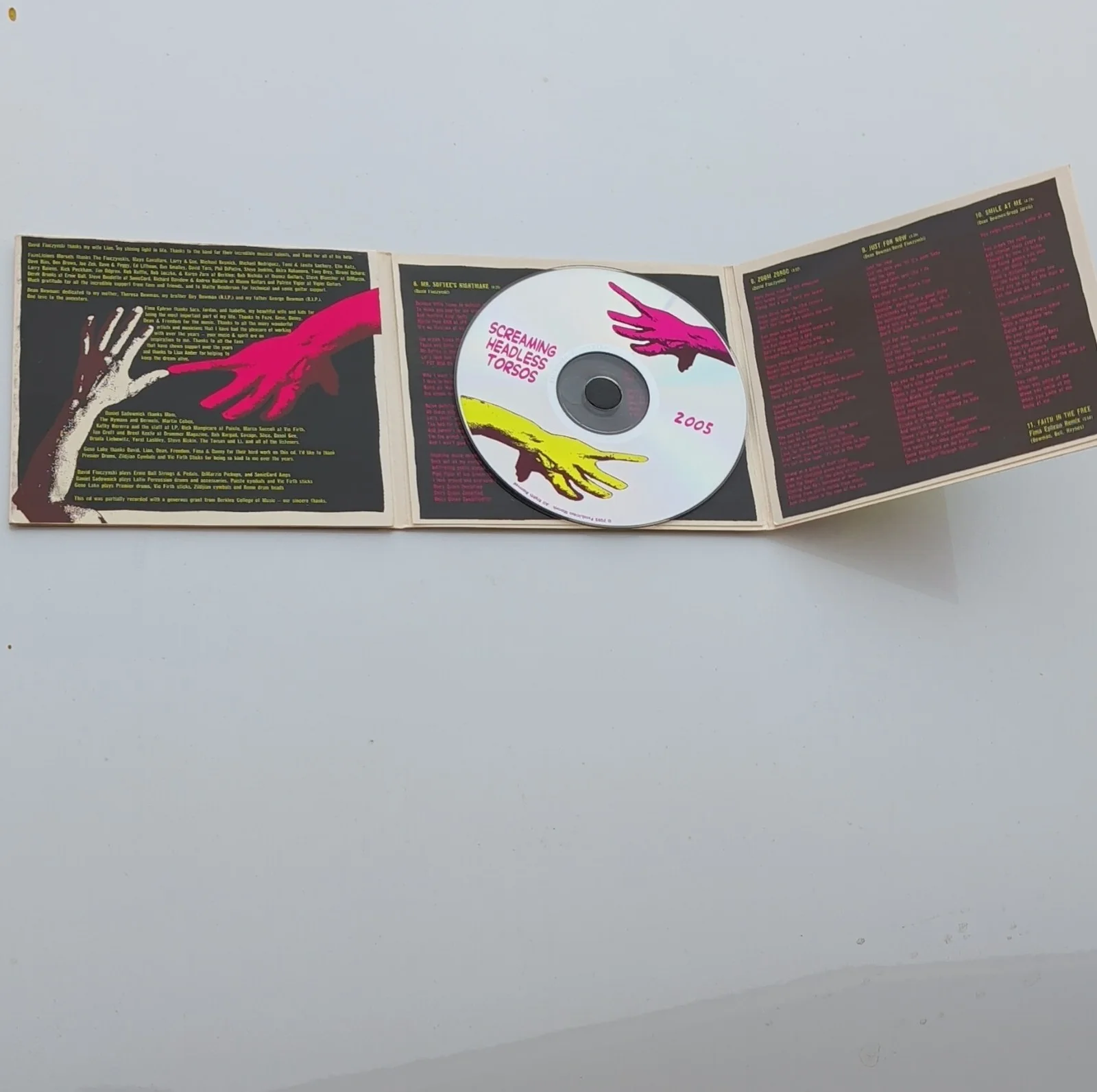 Screaming Headless Torsos 2005 Autographed Original CD & Booklet, image 3