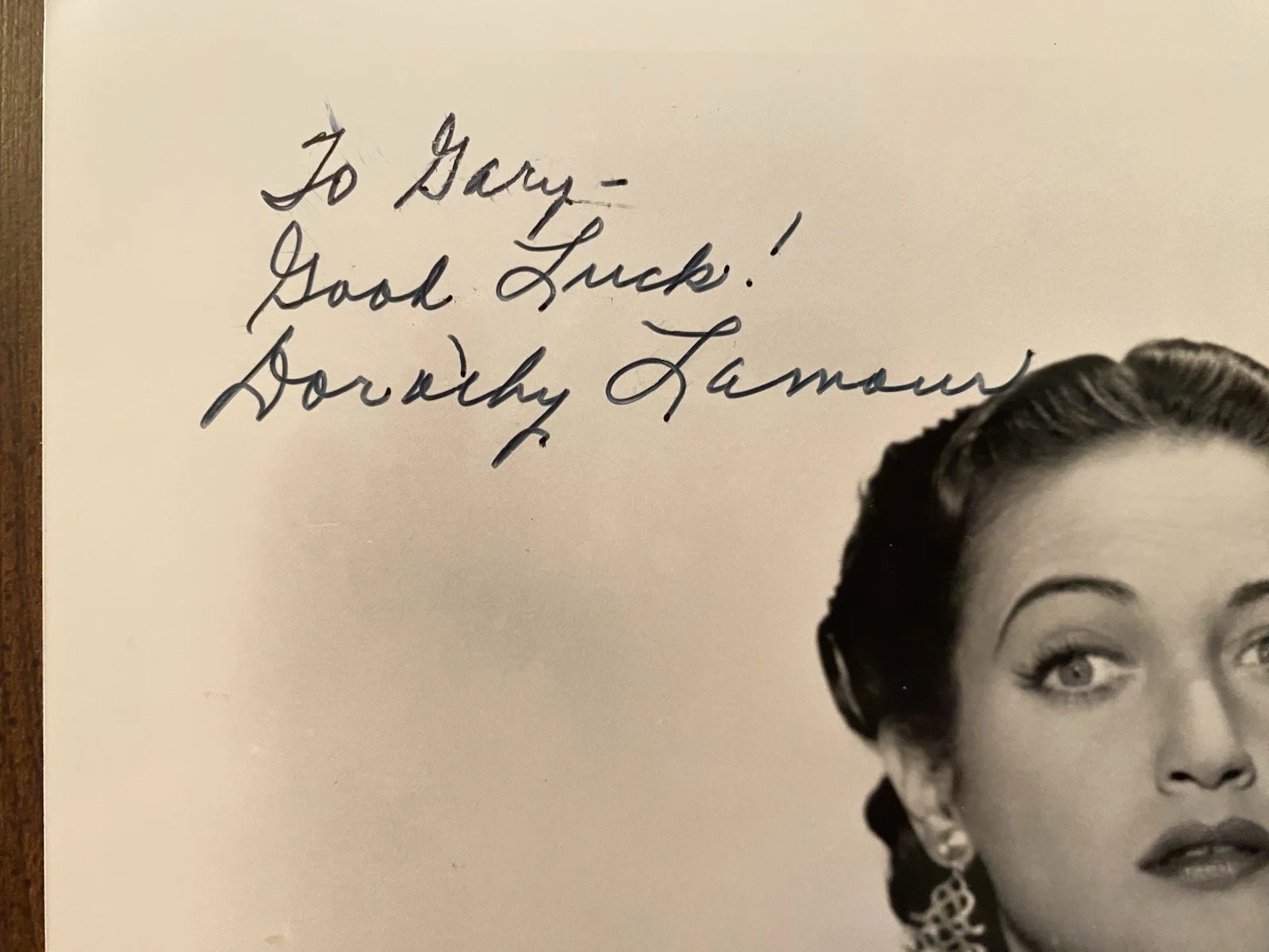 Bob Hope, Dorothy Lamour — Bob Hope Dorothy Lamour Signed Autographed Photo With COA My Favorite Brunette, изображение 2