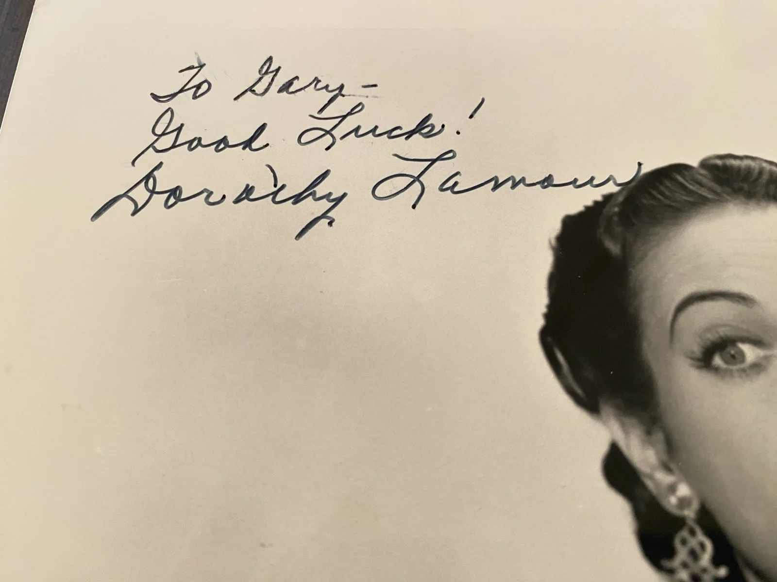 Bob Hope, Dorothy Lamour — Bob Hope Dorothy Lamour Signed Autographed Photo With COA My Favorite Brunette, изображение 3
