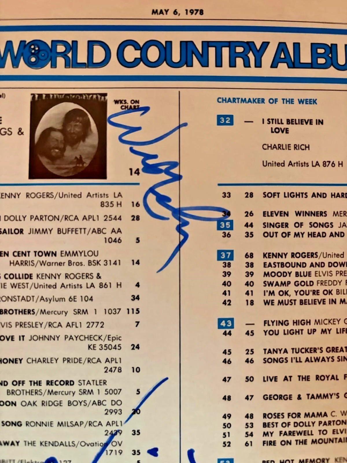WAYLON JENNINGS, WILLIE NELSON — WAYLON JENNINGS WILLIE NELSON SIGNED 11X14 RECORD COUNTRY CHART HIGHWAYMEN PSA, изображение 2
