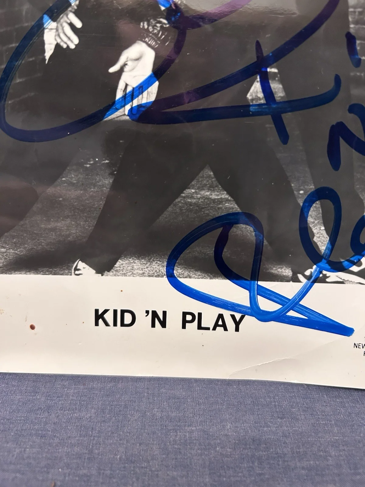 ~1991 SIGNED Photo KID 'N PLAY R&B Rap Vintage Music Hip Hop Rare, изображение 2